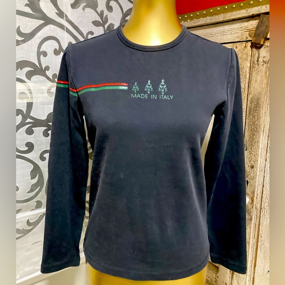GUCCI AUTHENTIC Vintage Top. Made in Italy. Unisex. Size L - Picture 1 of 5